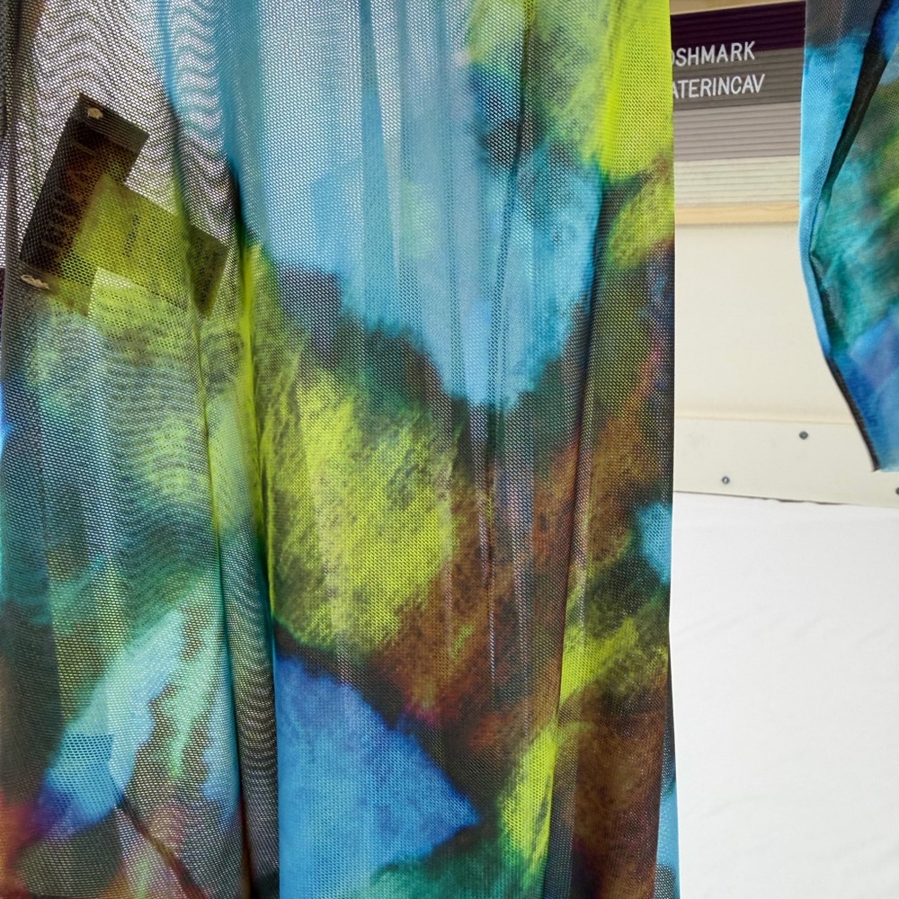 AMB DESIGNS Nuditee Second Skin Wearable Art Print Soft Mesh Sheer Long Sleeve - Picture 9 of 15